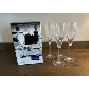 Villeroy & Boch Allegorie Collection Champagne Flutes, Crystal Glass, Set of 4